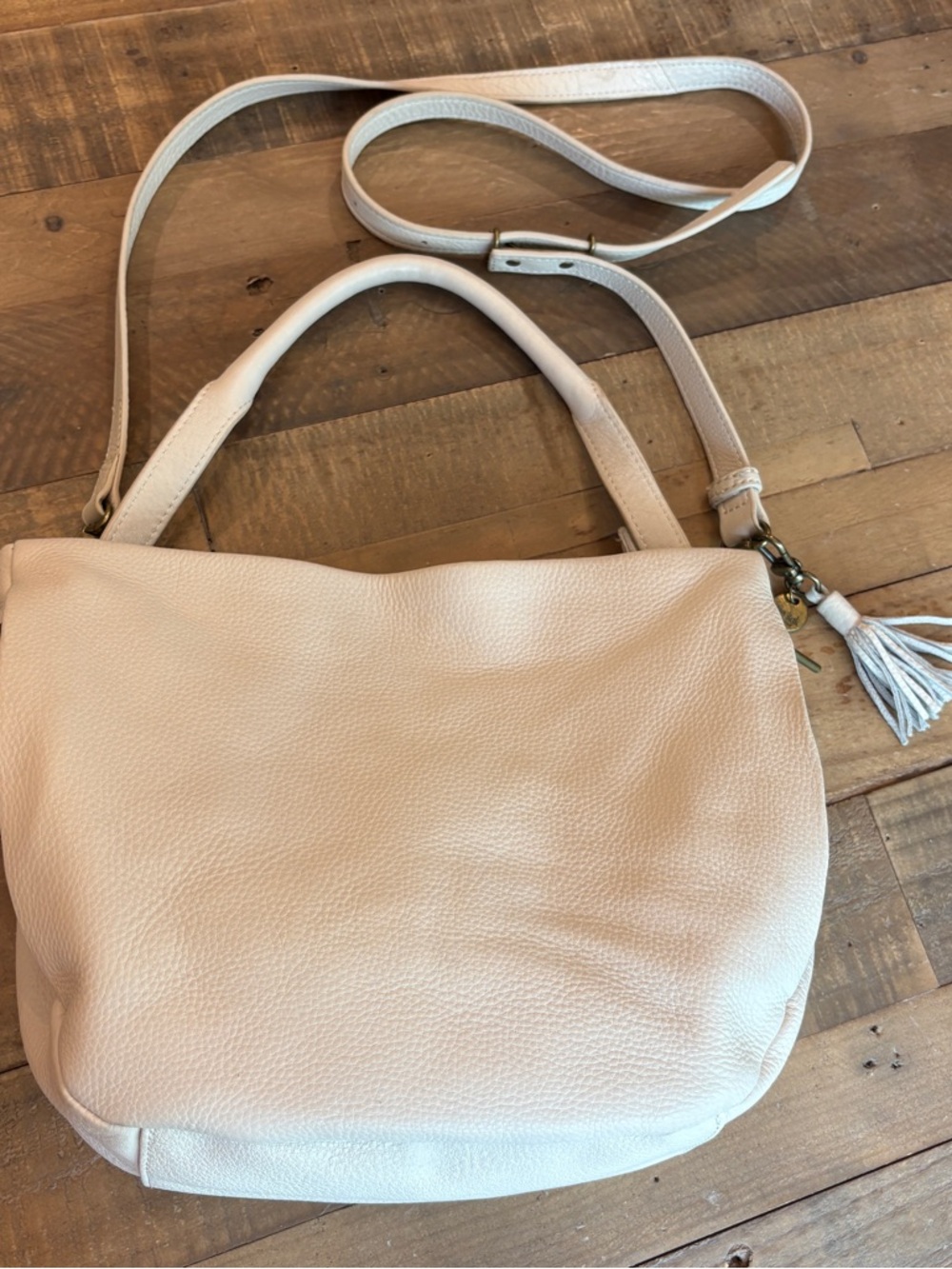 The Sak Collective Hobo Crossbody Purse Ivory - Picture 14 of 16